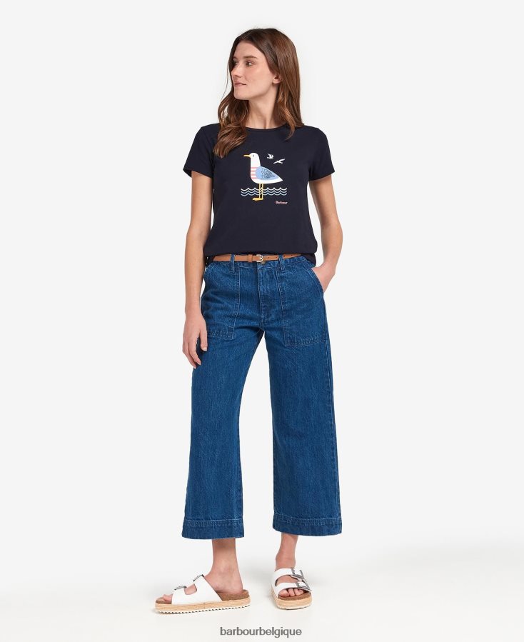 vêtements Barbour t-shirt merseyside marine classique femmes T2L6ZP1741