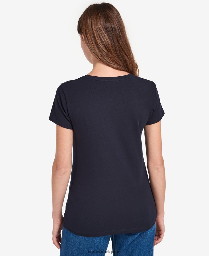 vêtements Barbour t-shirt merseyside marine classique femmes T2L6ZP1741