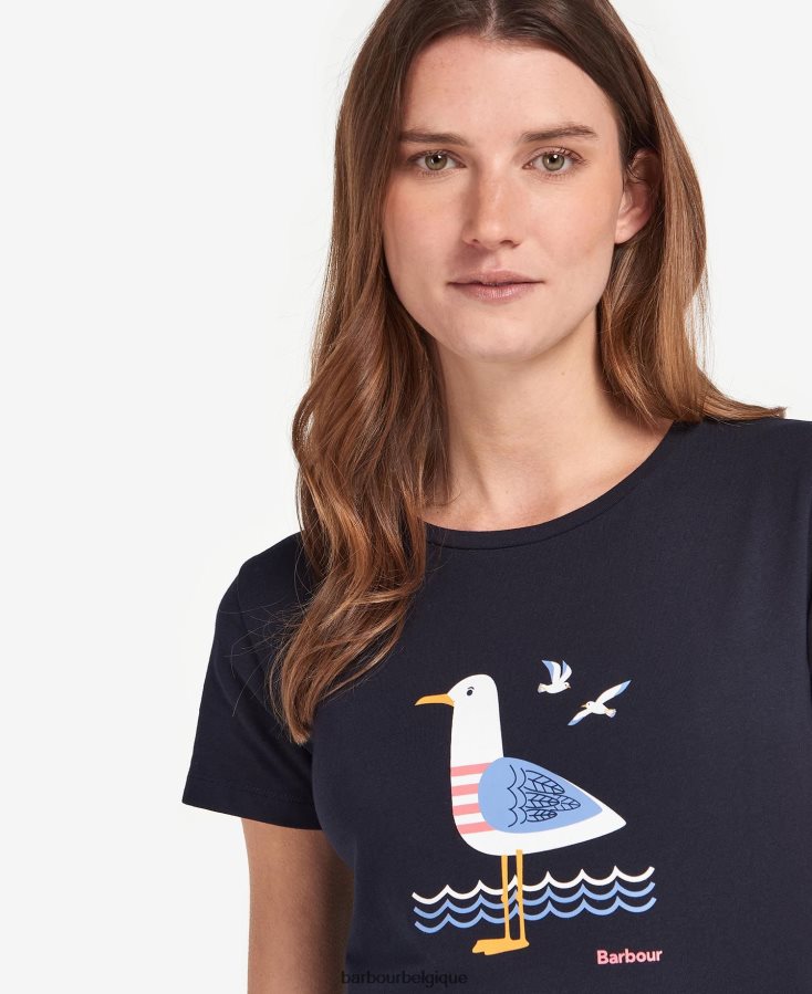 vêtements Barbour t-shirt merseyside marine classique femmes T2L6ZP1741