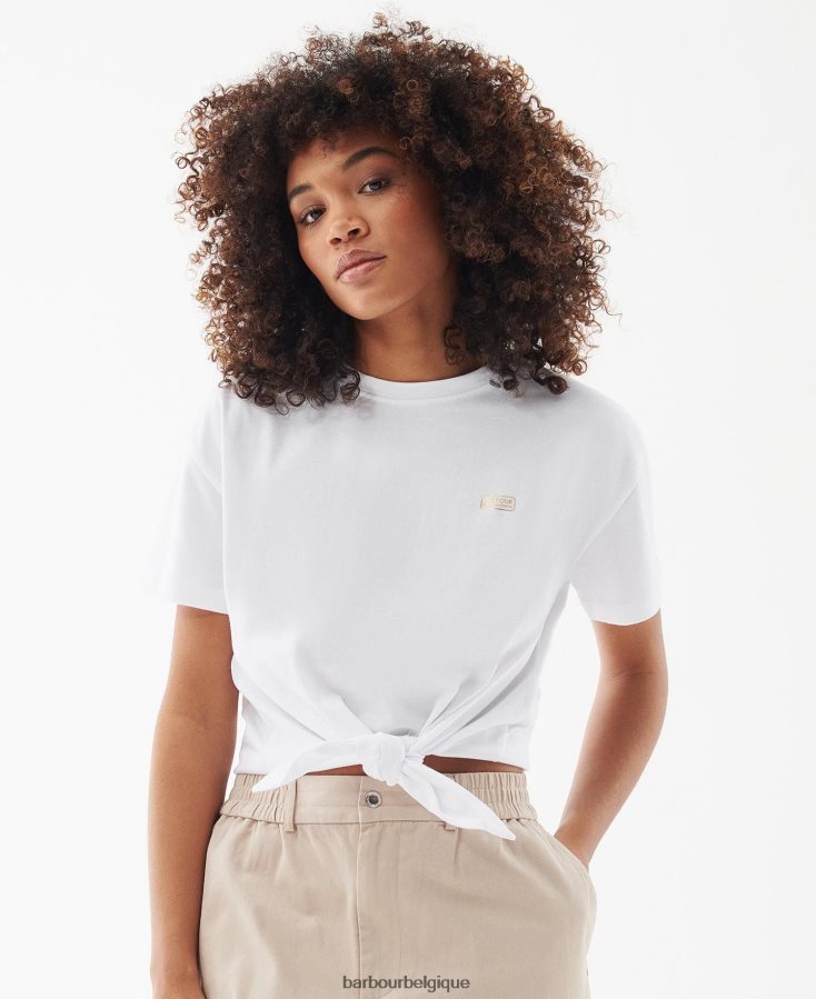 vêtements Barbour t-shirt âmes été noir femmes T2L6ZP1651