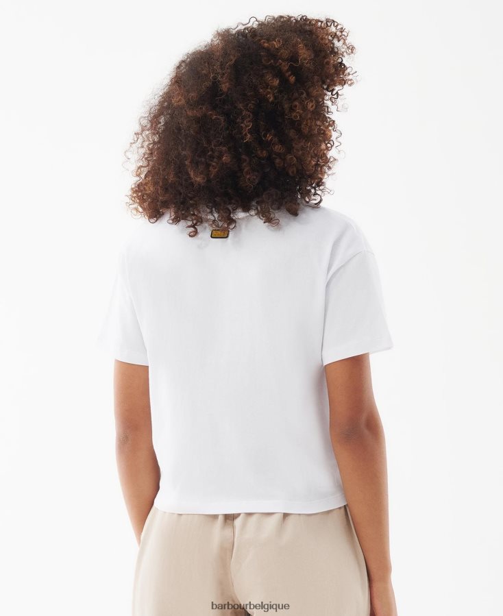 vêtements Barbour t-shirt âmes été noir femmes T2L6ZP1651