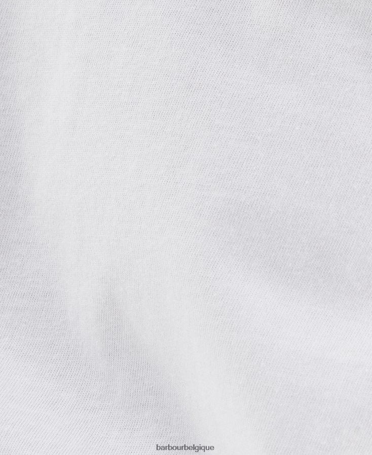 vêtements Barbour t-shirt âmes été noir femmes T2L6ZP1651