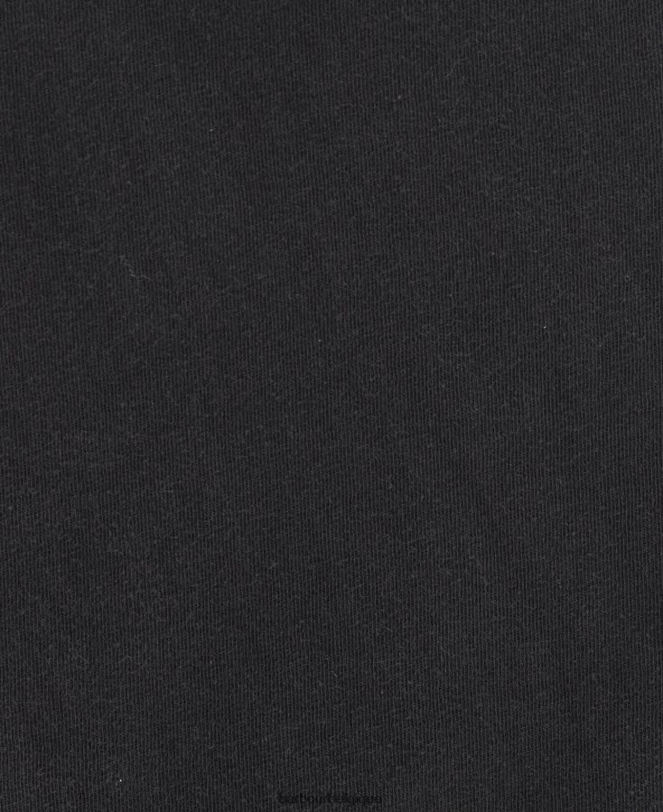 vêtements Barbour t-shirt âmes été noir femmes T2L6ZP1662