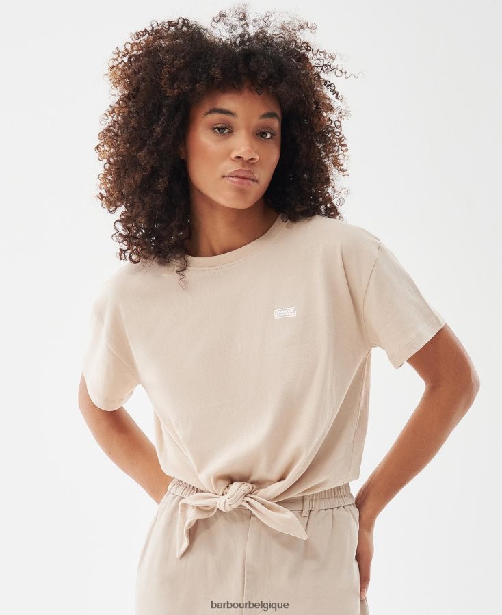 vêtements Barbour t-shirt âmes été noir femmes T2L6ZP1712