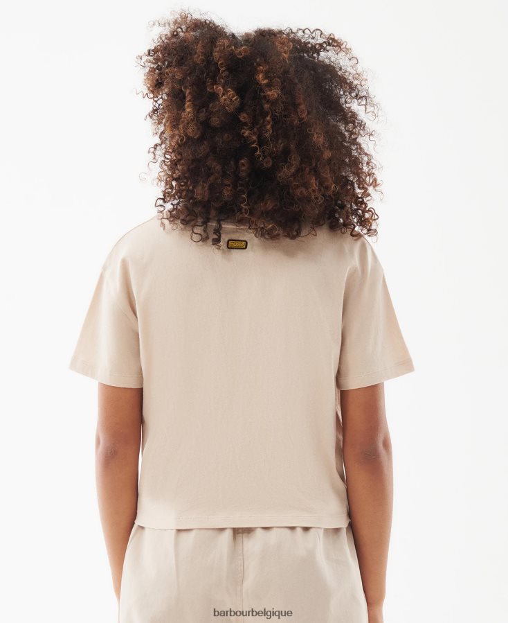 vêtements Barbour t-shirt âmes été noir femmes T2L6ZP1712