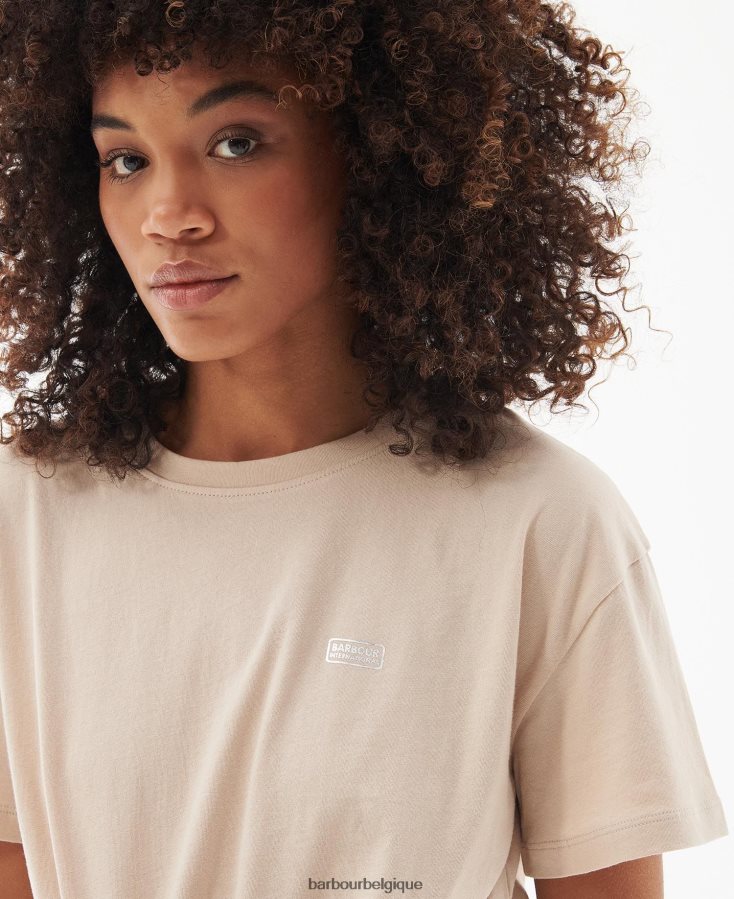 vêtements Barbour t-shirt âmes été noir femmes T2L6ZP1712