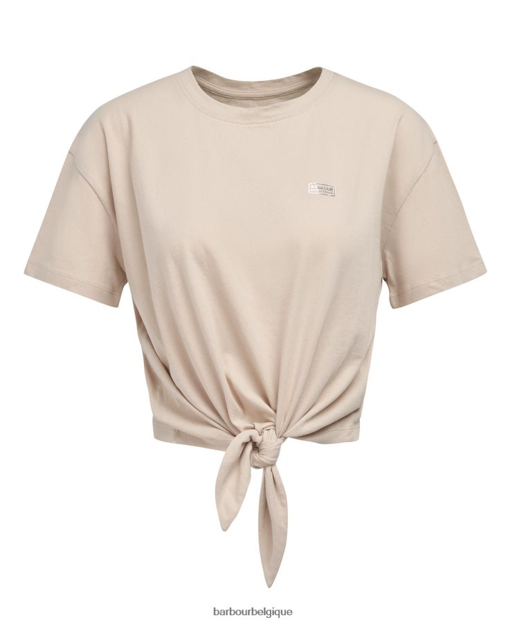 vêtements Barbour t-shirt âmes été noir femmes T2L6ZP1712