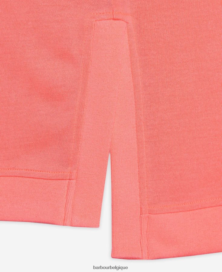 vêtements Barbour t-shirt sanderson corail atomique femmes T2L6ZP1687