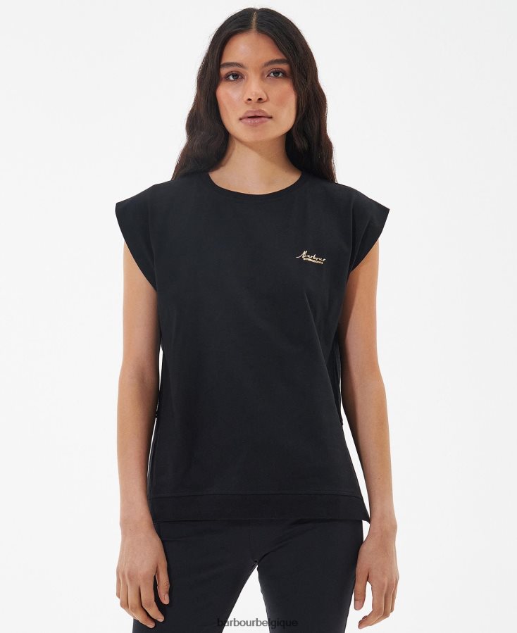 vêtements Barbour t-shirt sanderson corail atomique femmes T2L6ZP1707