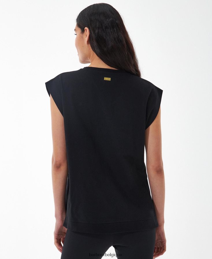 vêtements Barbour t-shirt sanderson corail atomique femmes T2L6ZP1707