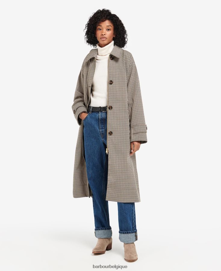 vêtements Barbour trench à carreaux somerland micro carreaux vert peuplier femmes T2L6ZP1525