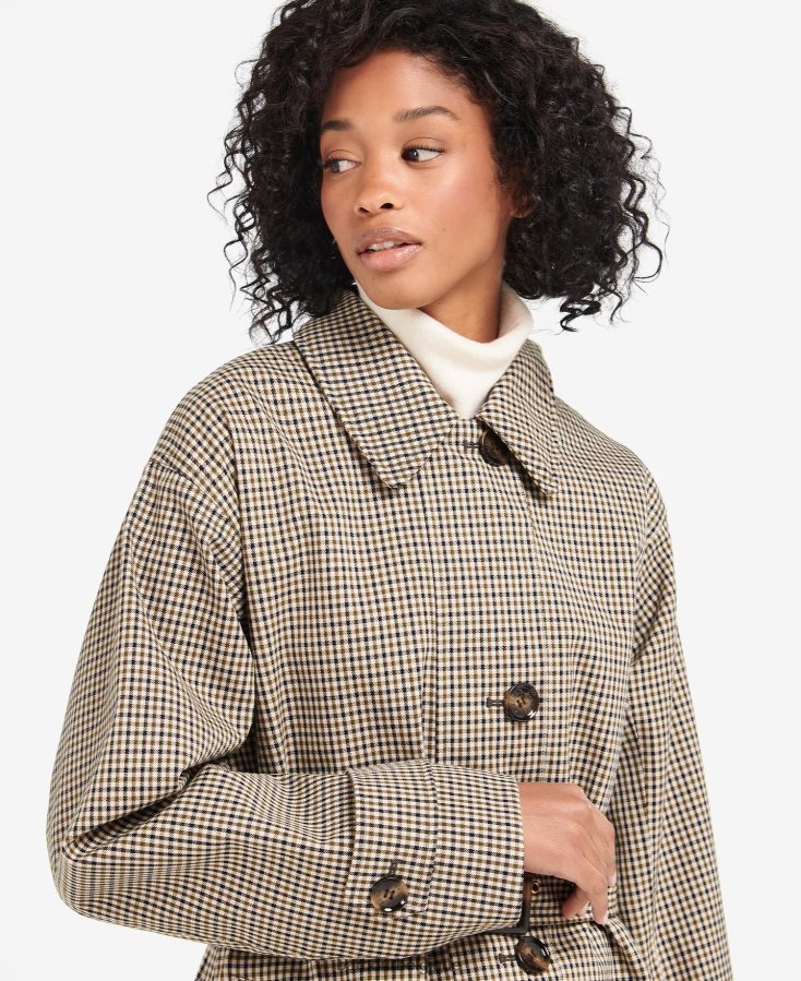vêtements Barbour trench à carreaux somerland micro carreaux vert peuplier femmes T2L6ZP1525