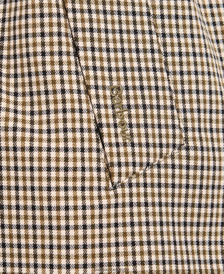 vêtements Barbour trench à carreaux somerland micro carreaux vert peuplier femmes T2L6ZP1525