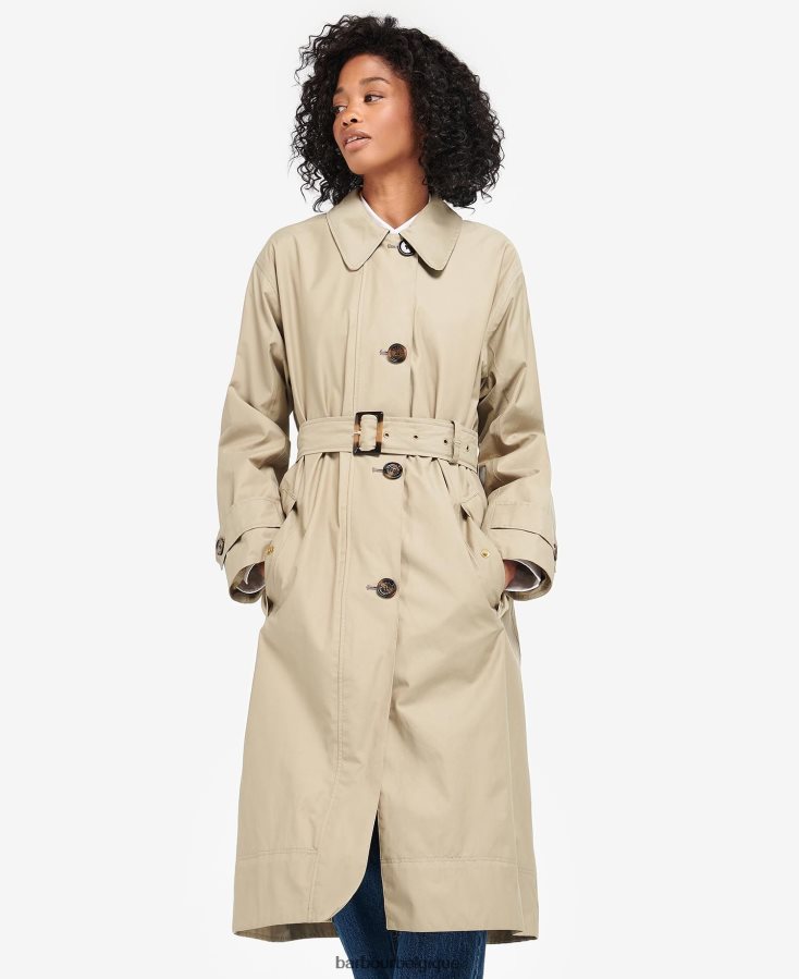 vêtements Barbour trench-coat Somerland marine foncé/peuplier ancien femmes T2L6ZP1530