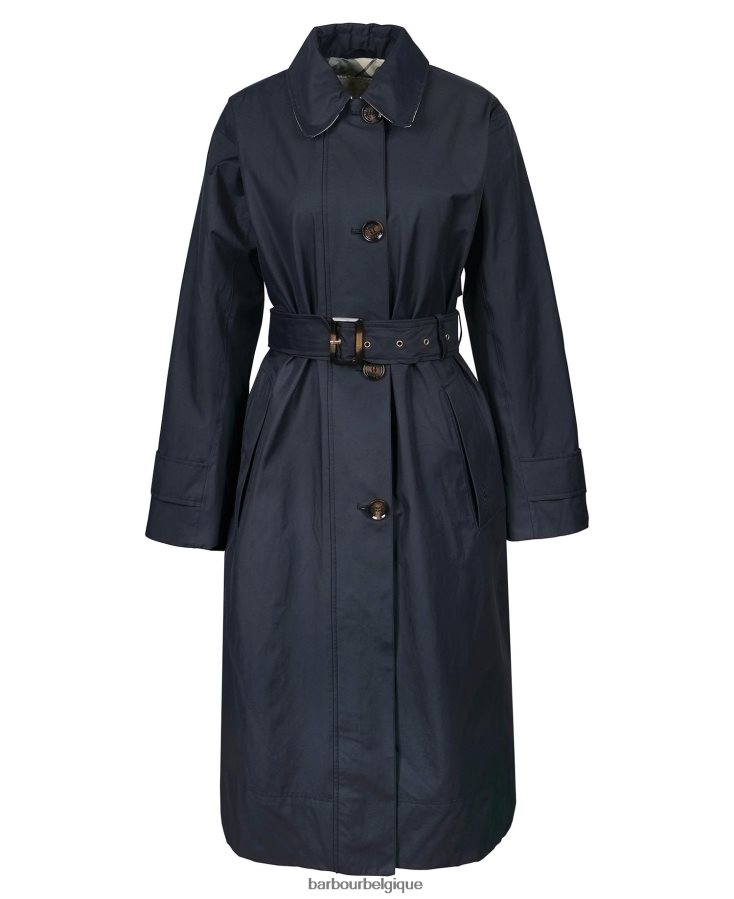vêtements Barbour trench-coat Somerland marine foncé/peuplier ancien femmes T2L6ZP1533