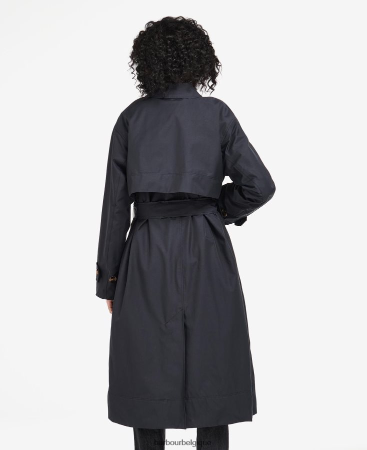 vêtements Barbour trench-coat Somerland marine foncé/peuplier ancien femmes T2L6ZP1533