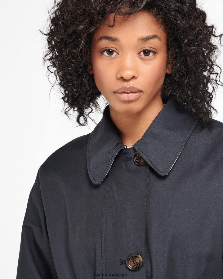 vêtements Barbour trench-coat Somerland marine foncé/peuplier ancien femmes T2L6ZP1533