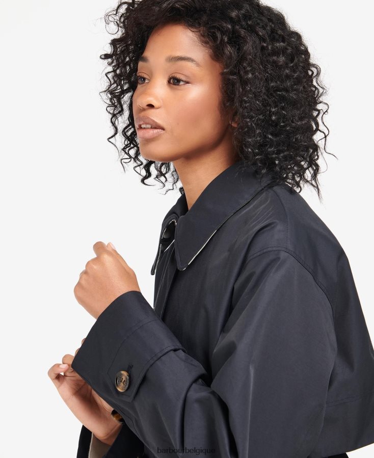 vêtements Barbour trench-coat Somerland marine foncé/peuplier ancien femmes T2L6ZP1533
