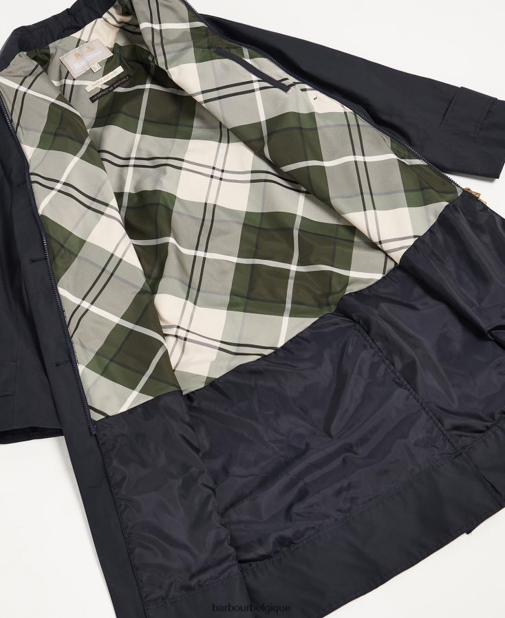vêtements Barbour trench-coat Somerland marine foncé/peuplier ancien femmes T2L6ZP1533
