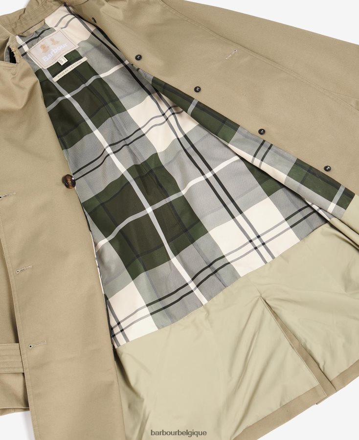 vêtements Barbour trench court imperméable greta marine foncé/peuplier ancien femmes T2L6ZP1526