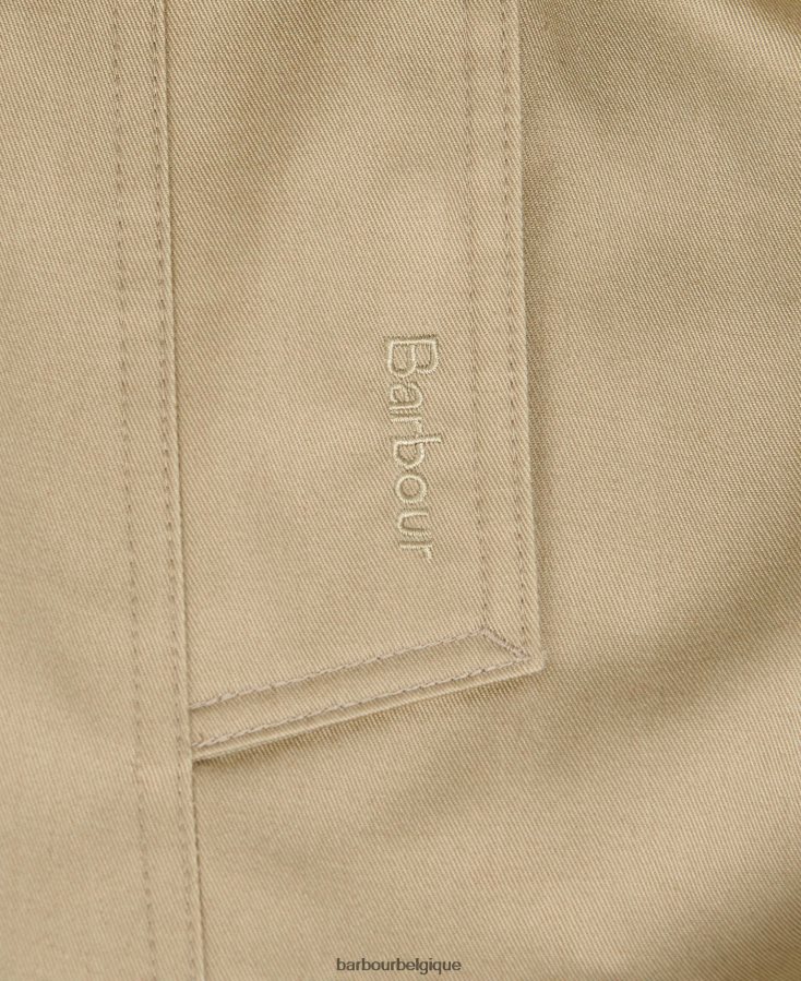 vêtements Barbour trench court imperméable greta marine foncé/peuplier ancien femmes T2L6ZP1526
