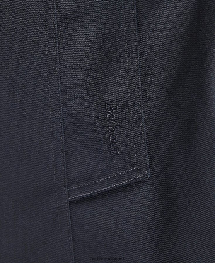 vêtements Barbour trench court imperméable greta marine foncé/peuplier ancien femmes T2L6ZP1528