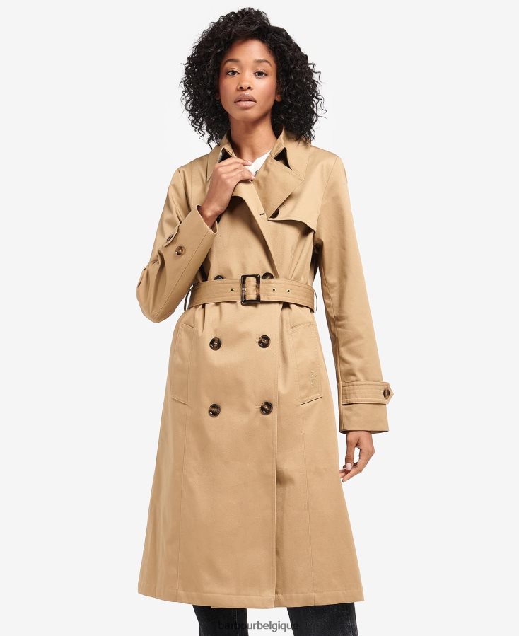 vêtements Barbour trench imperméable greta tartan minuit/palissandre femmes T2L6ZP1524