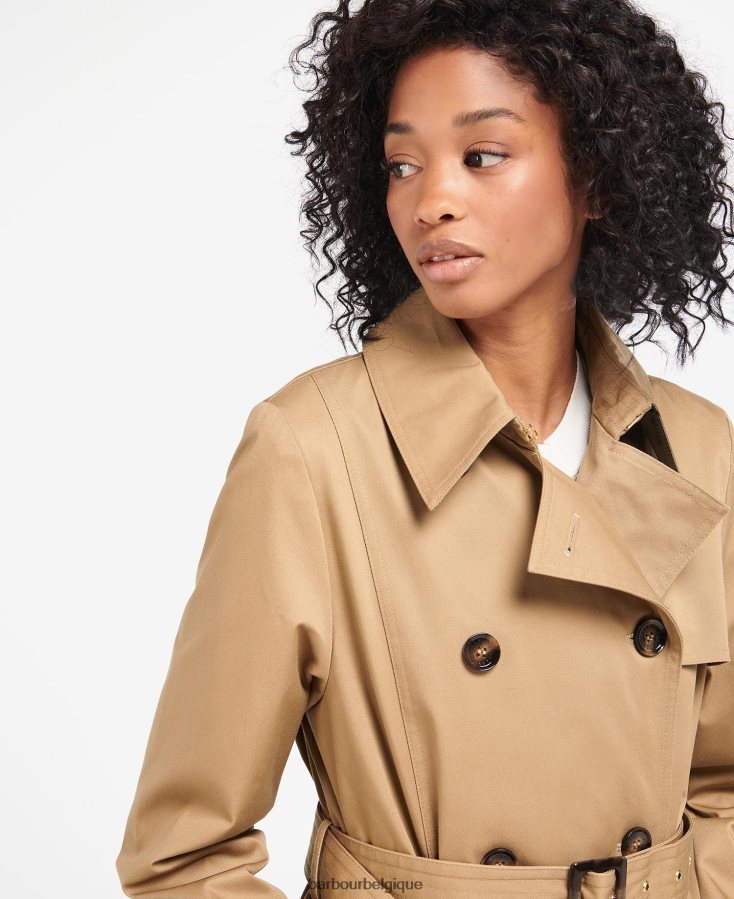 vêtements Barbour trench imperméable greta tartan minuit/palissandre femmes T2L6ZP1524