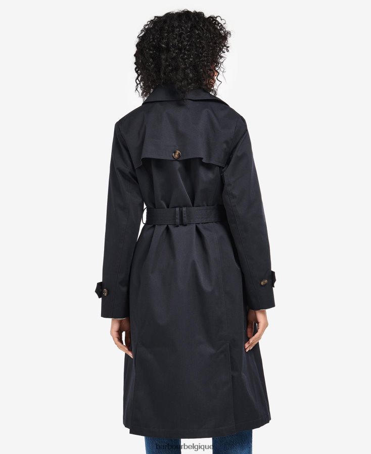 vêtements Barbour trench imperméable greta tartan minuit/palissandre femmes T2L6ZP1531