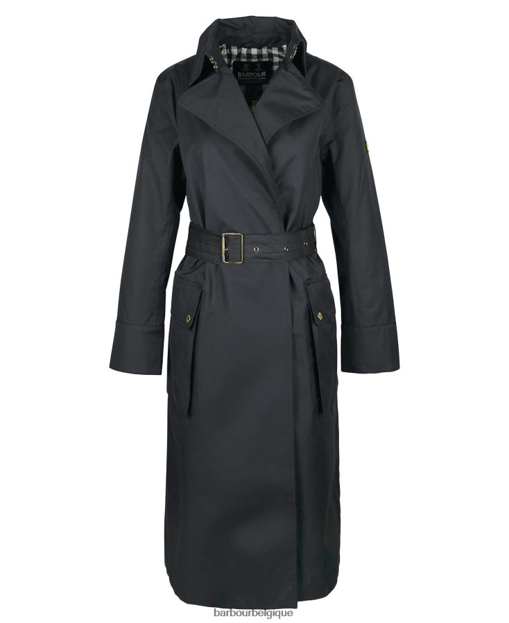 vêtements Barbour trench imperméable à l\'eau carreaux noirs/northumberland femmes T2L6ZP1538