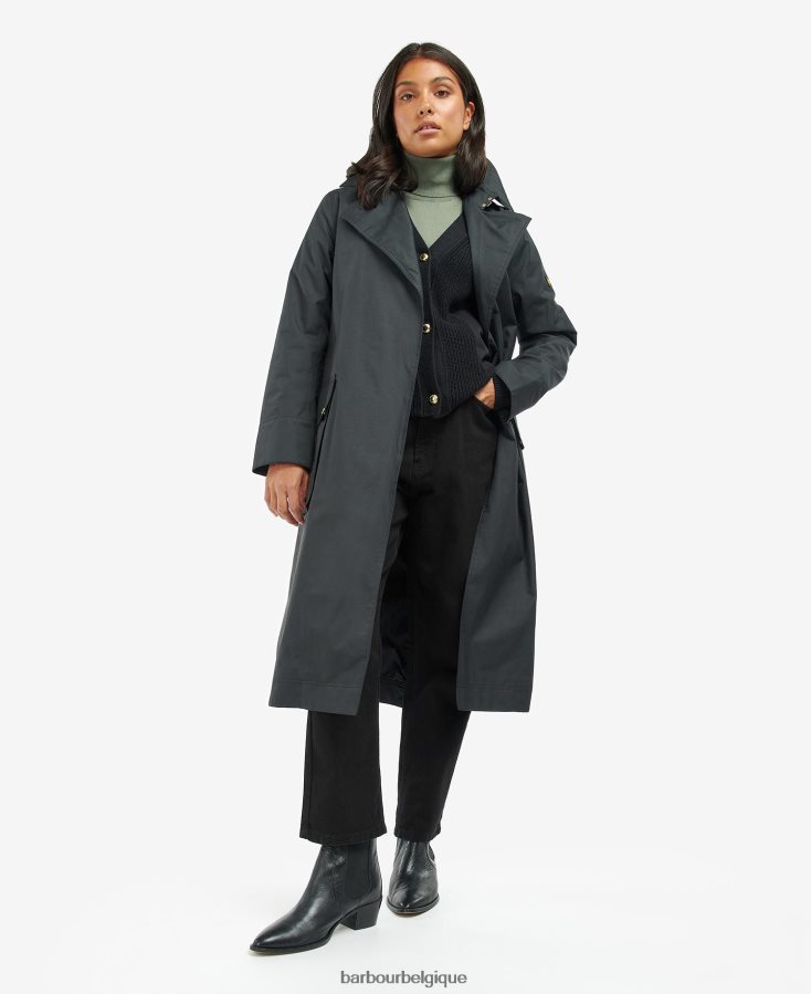 vêtements Barbour trench imperméable à l\'eau carreaux noirs/northumberland femmes T2L6ZP1538