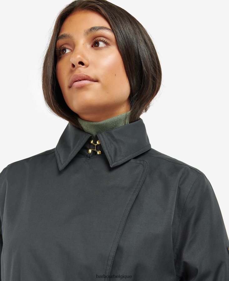 vêtements Barbour trench imperméable à l\'eau carreaux noirs/northumberland femmes T2L6ZP1538