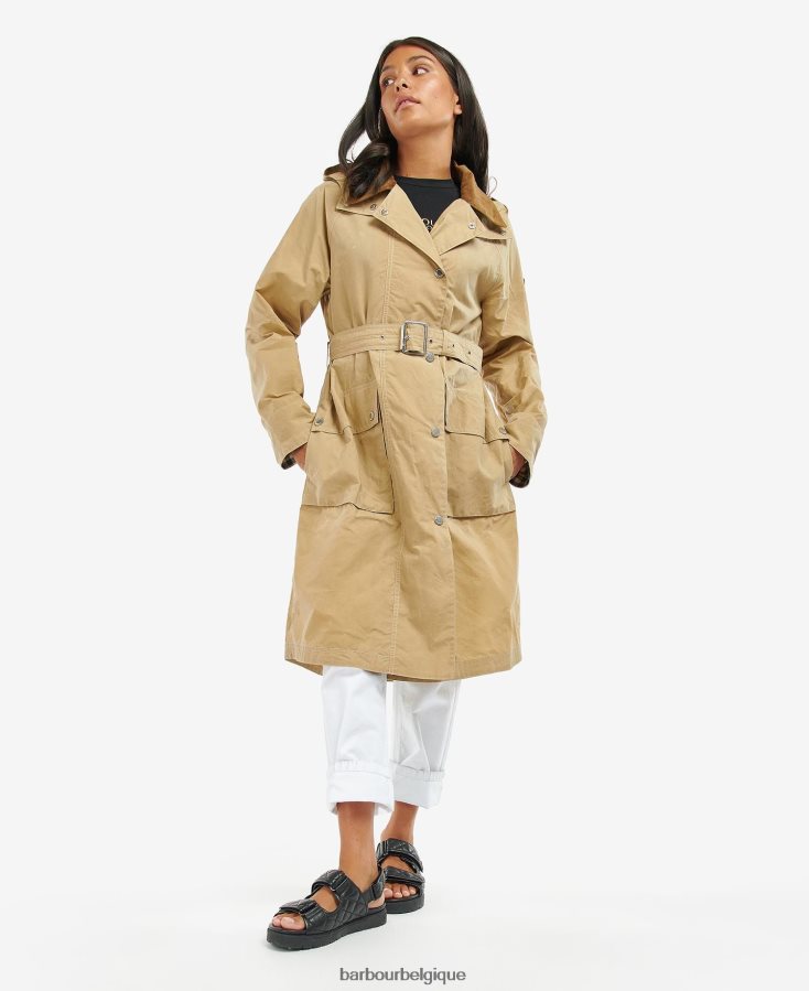vêtements Barbour trench imperméable rossin carreaux vert nuit/vert nuit femmes T2L6ZP1529