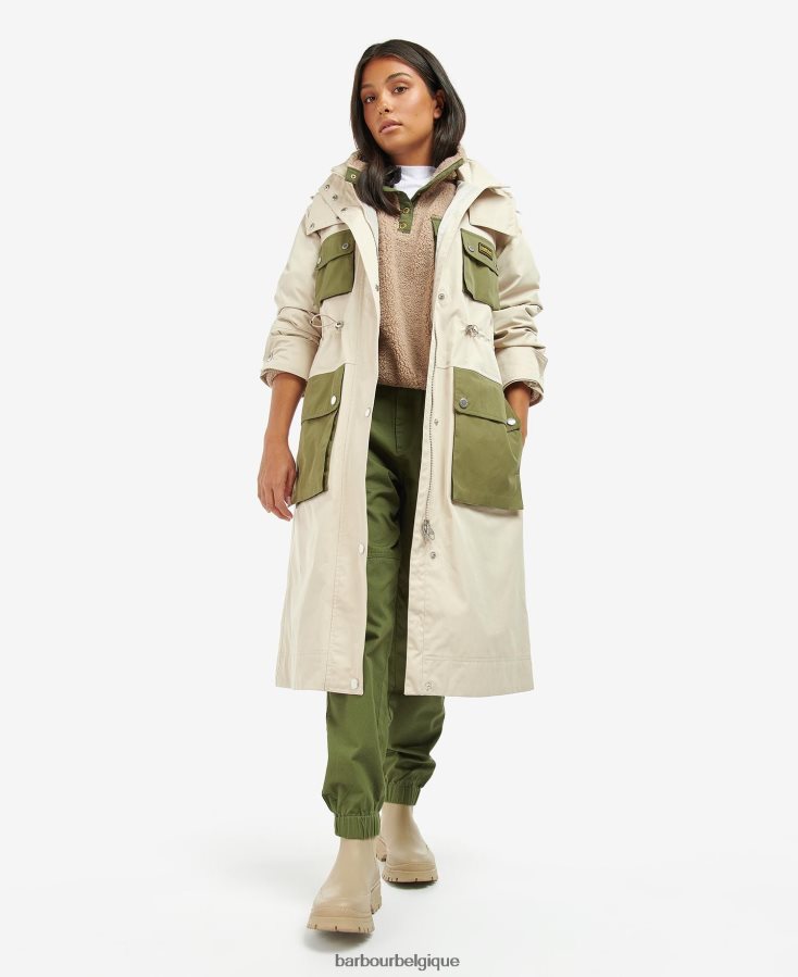 vêtements Barbour trench imperméable thruxton vert minuit femmes T2L6ZP1535