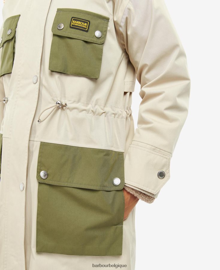 vêtements Barbour trench imperméable thruxton vert minuit femmes T2L6ZP1535