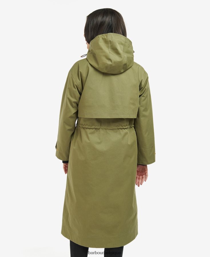 vêtements Barbour trench imperméable thruxton vert minuit femmes T2L6ZP1536