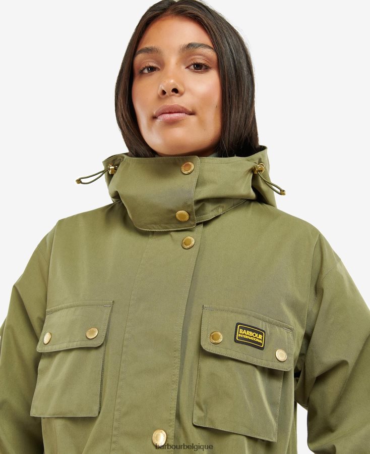vêtements Barbour trench imperméable thruxton vert minuit femmes T2L6ZP1536