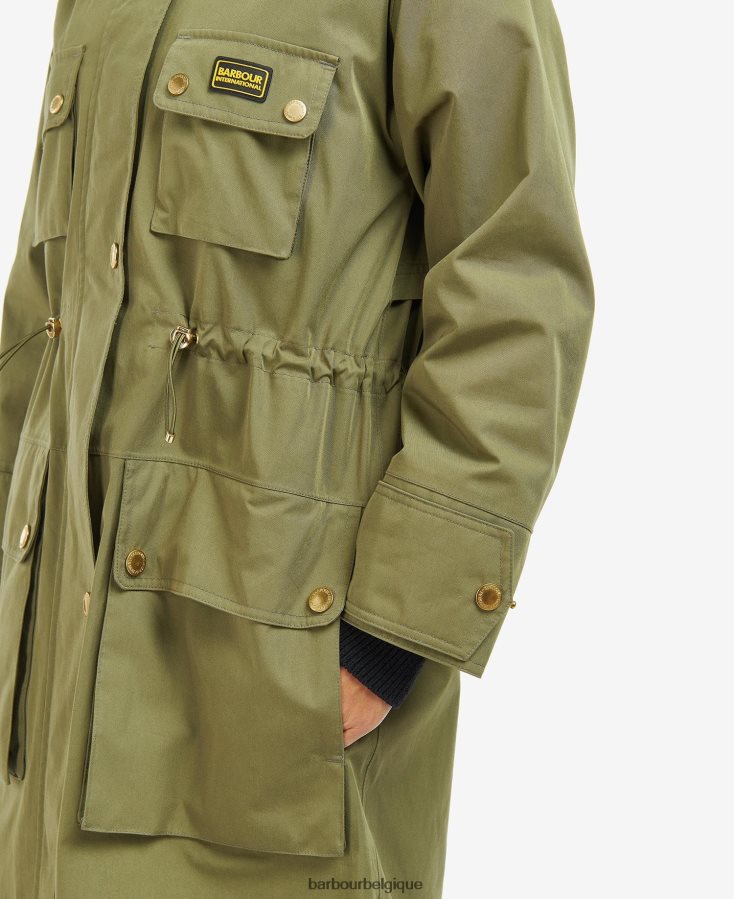 vêtements Barbour trench imperméable thruxton vert minuit femmes T2L6ZP1536