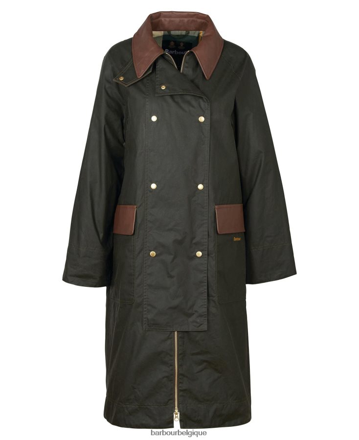 vêtements Barbour veste cirée Bearden archive olive/antique femmes T2L6ZP1371