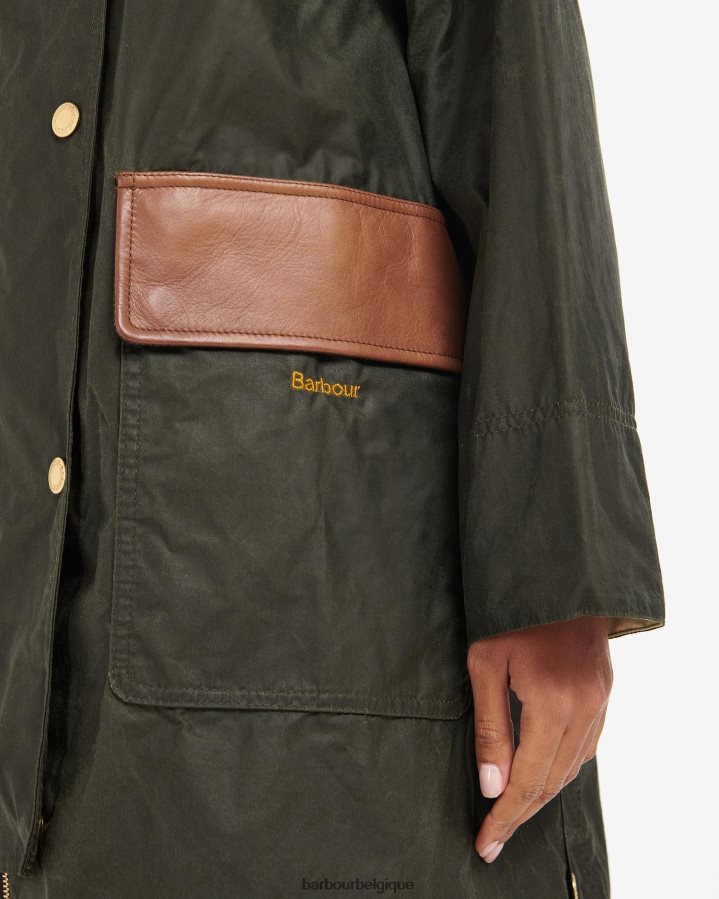 vêtements Barbour veste cirée Bearden archive olive/antique femmes T2L6ZP1371