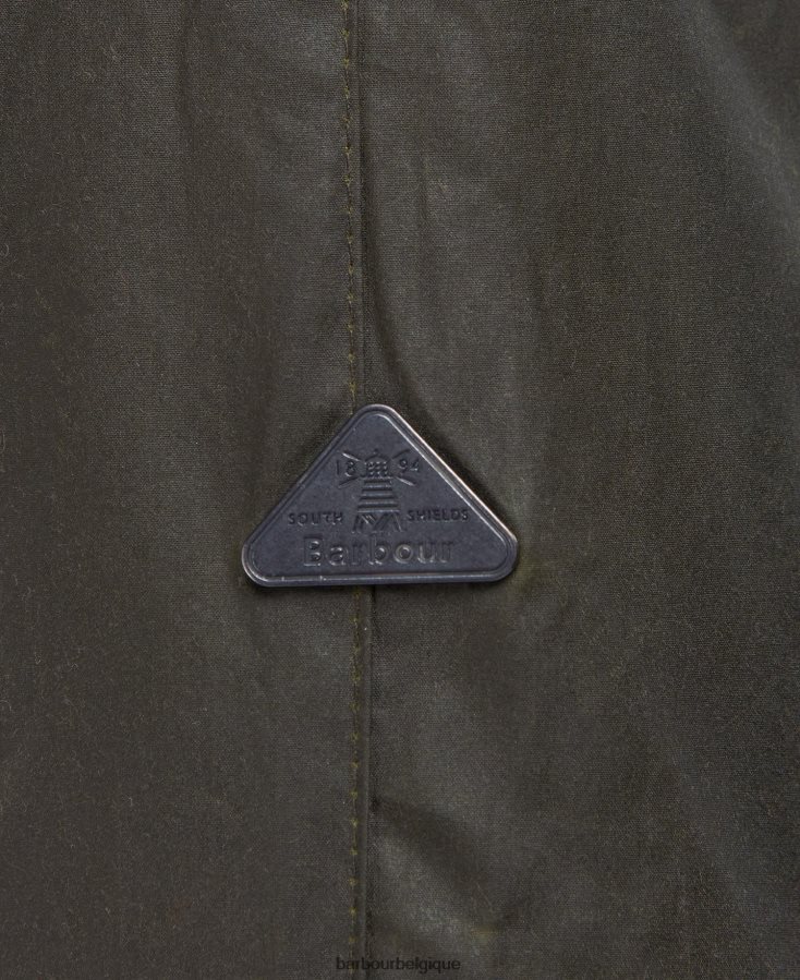 vêtements Barbour veste cirée au sel archive olive/rose punch femmes T2L6ZP1379