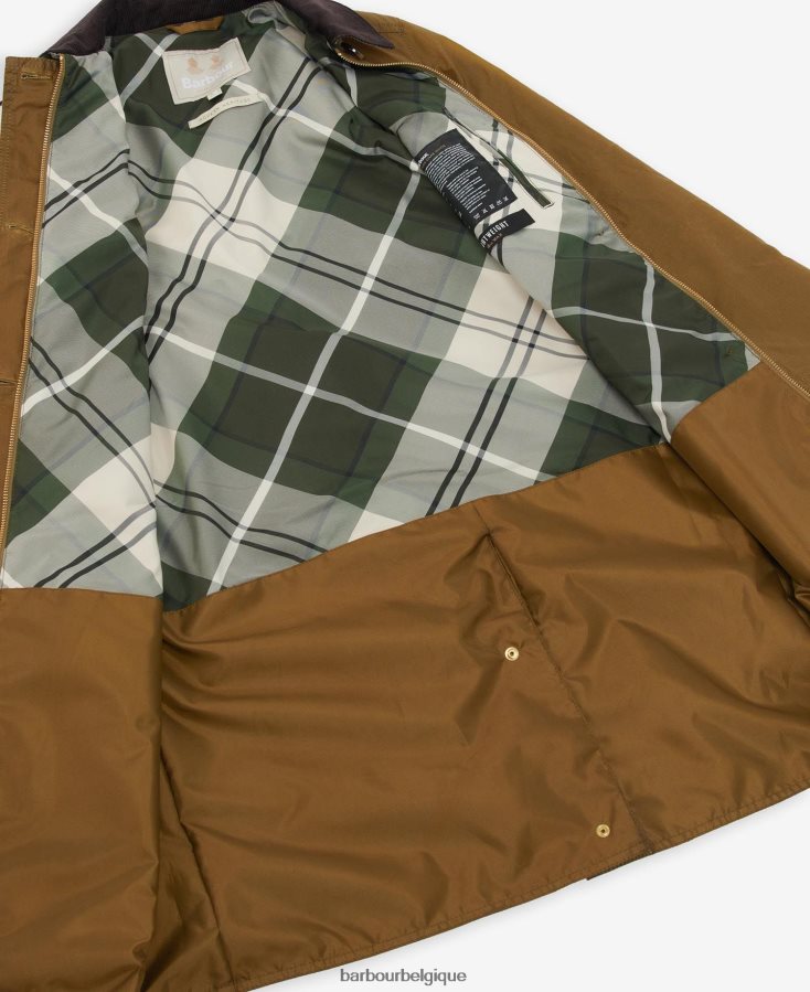 vêtements Barbour veste cirée brora sable/peuplier ancien femmes T2L6ZP1391