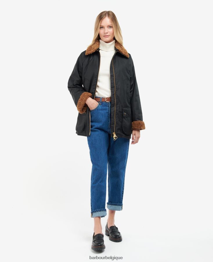 vêtements Barbour veste cirée carloway fougère/tartan classique femmes T2L6ZP1385