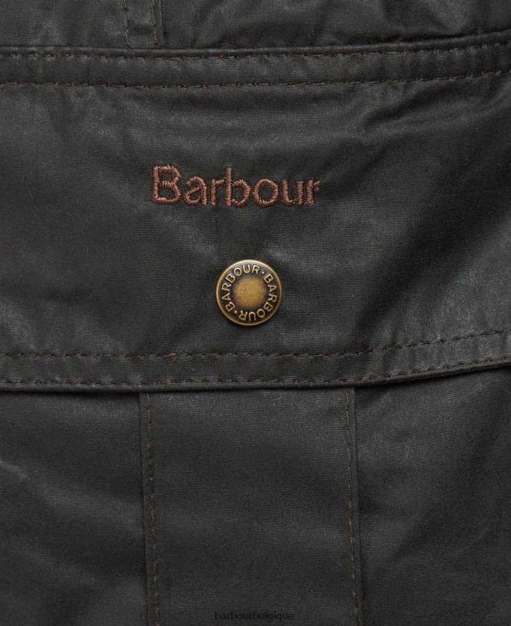 vêtements Barbour veste cirée à ceinture rustique/classique femmes T2L6ZP1394