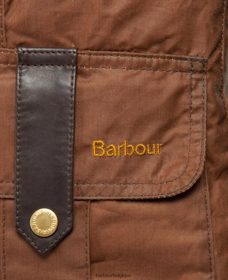 vêtements Barbour veste cirée de défense premium archive olive/antique femmes T2L6ZP1377