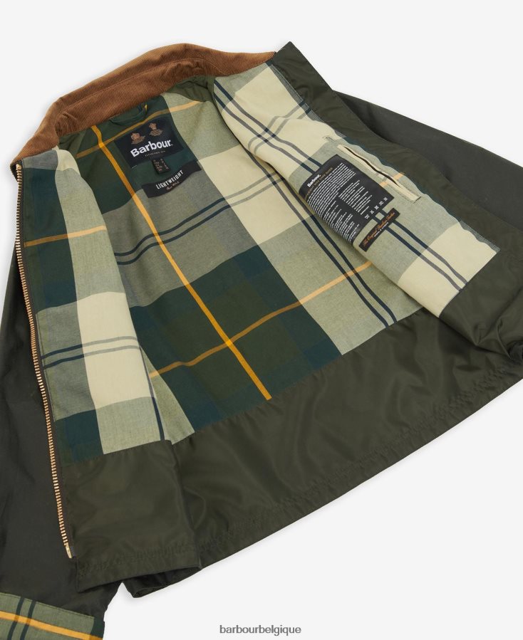 vêtements Barbour veste cirée eddleston archive olive/antique femmes T2L6ZP1367