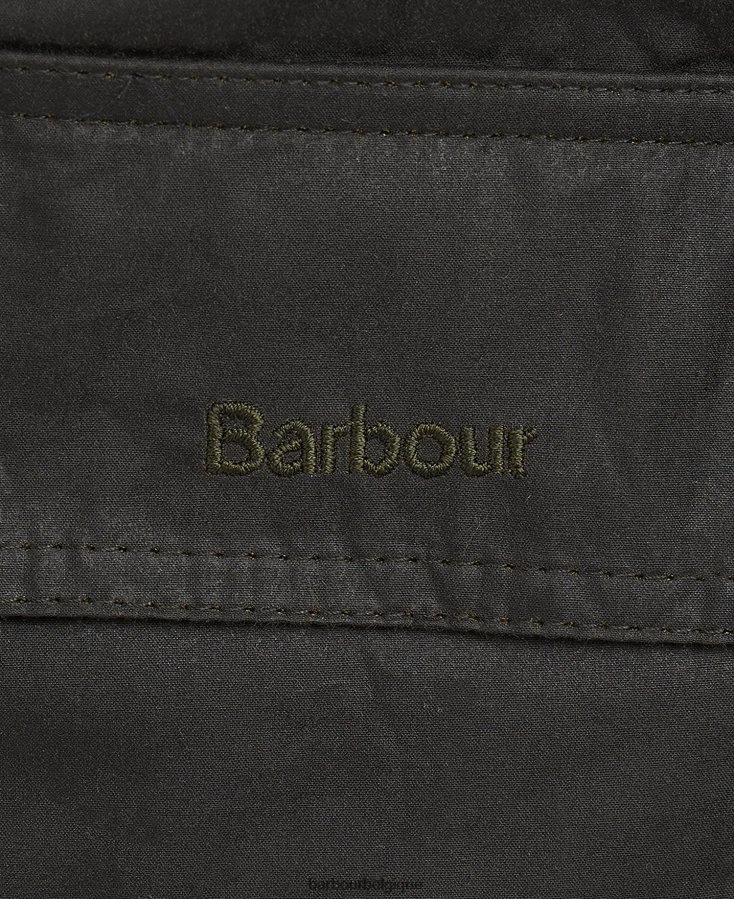 vêtements Barbour veste cirée gland légère olive foncé femmes T2L6ZP1393