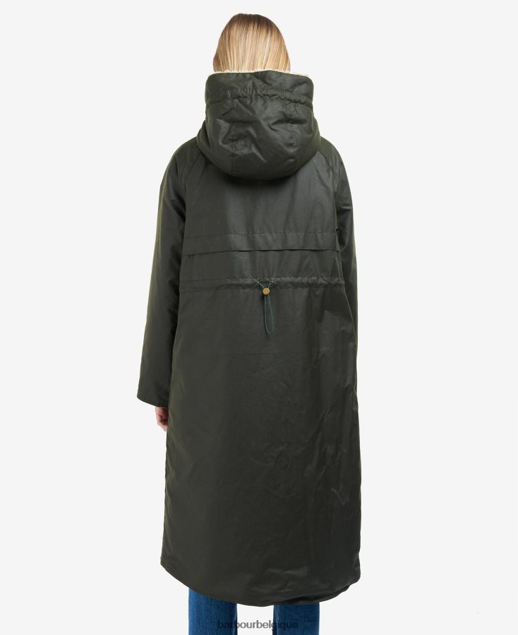 vêtements Barbour veste cirée gunnister tartan noir/ancien femmes T2L6ZP1375