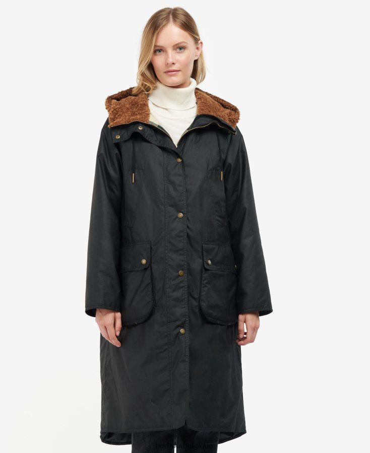 vêtements Barbour veste cirée gunnister tartan noir/ancien femmes T2L6ZP1395