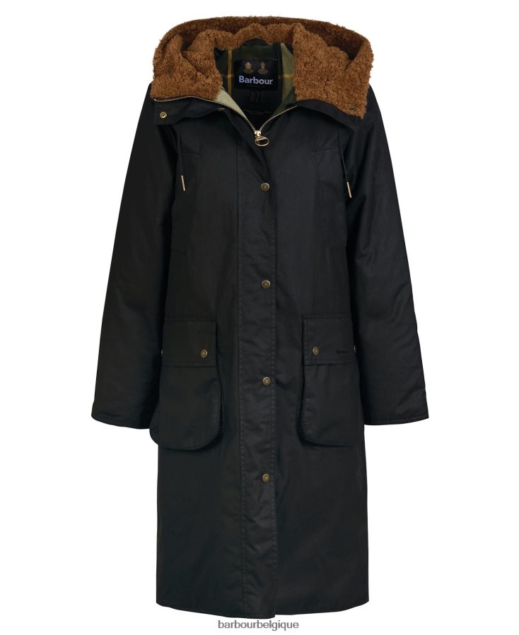 vêtements Barbour veste cirée gunnister tartan noir/ancien femmes T2L6ZP1395